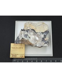 Aravaipait xx; mit altem Etikett; Grand Reef Mine, AZ, USA; NS; Einzelstück