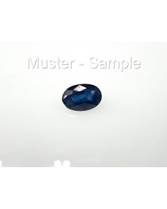 Safir facettiert; 6 x 4 mm; Thailand; 1 Stück