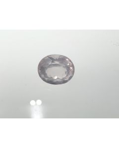 Morganite faceted; 7 × 6 mm; Brazil; unique piece