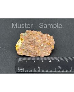 Suevite, red, meteorite impact rock; Nördlinger Ries, Germany; Min