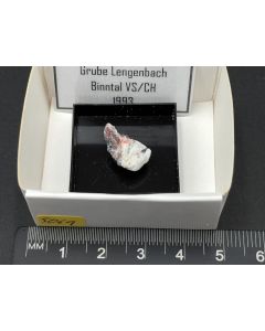 Trechmannite, Hutchinsonite xls; Lengenbach Mine, Binntal, Valais, Switzerland; TN; unique piece
