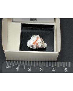 Smithite, Realgar xls; Lengenbach Quarry, Binntal, Valais, Switzerland; TN; unique piece
