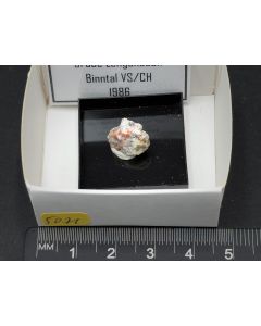 Imhofite, Hutchinsonite xls; Lengenbach Mine, Binntal, Valais, Switzerland; TN; unique piece
