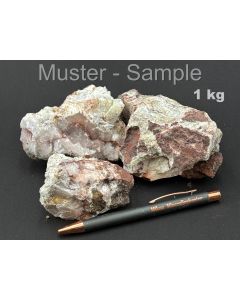 Datolit, Prehnit; Schnellbach, Thüringen, Deutschland; 1 kg