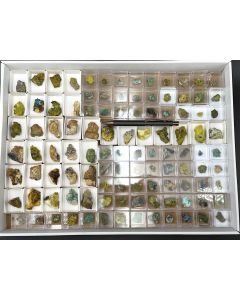 Philipsbornit, Osarizawait etc. xx; Grandview Mine, Grand Canyon, AZ, USA; 1 Steige; Unikat