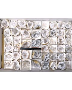 Geoden; Quarz-Geoden-Stücke; Marokko; 1 Steige, Unikat