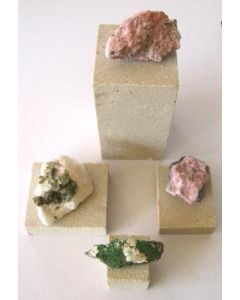 sandstone bases, different sizes, set of 10 pieces