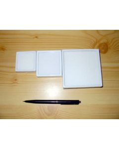 Gemstone Box with glass lid; white, 1 1/2 x 1 1/2 x 3/4 inch (40 x 40 x 20 mm); 1 pcs
