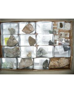 Mixed Minerals from Saxony, Germany, 1 flat