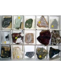 Mixed mineral species (coll. Schaeffer) 1 small flat