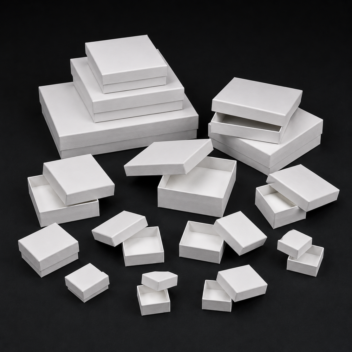 Cotton Lined Boxes in verschiedenen Gr&ouml;&szlig;en