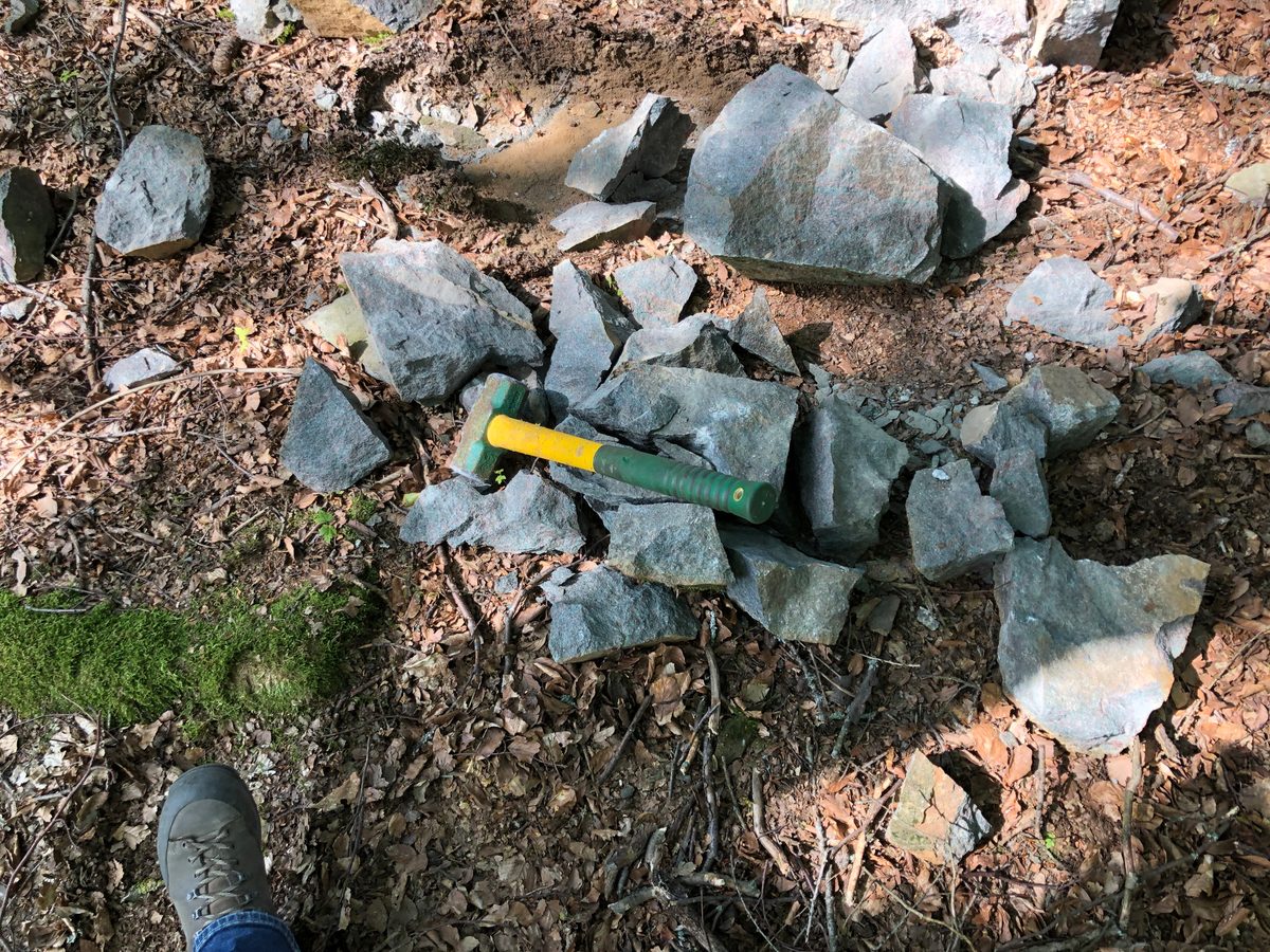 Deutschland: Weißenstein, Fichtelgebirge, Bayern: Fundstelle für Eklogit.