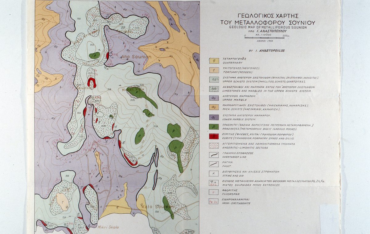 Griechenland: Geologische Karten der Region
