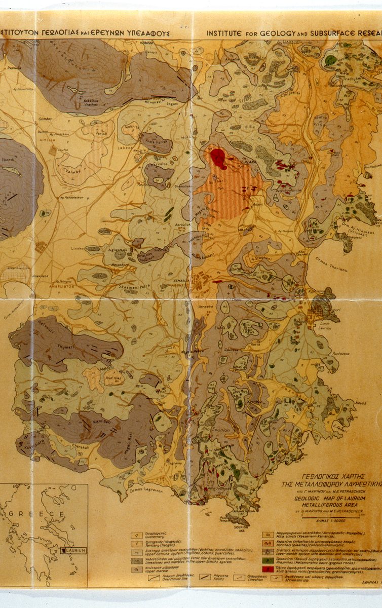Griechenland: Geologische Karten der Region