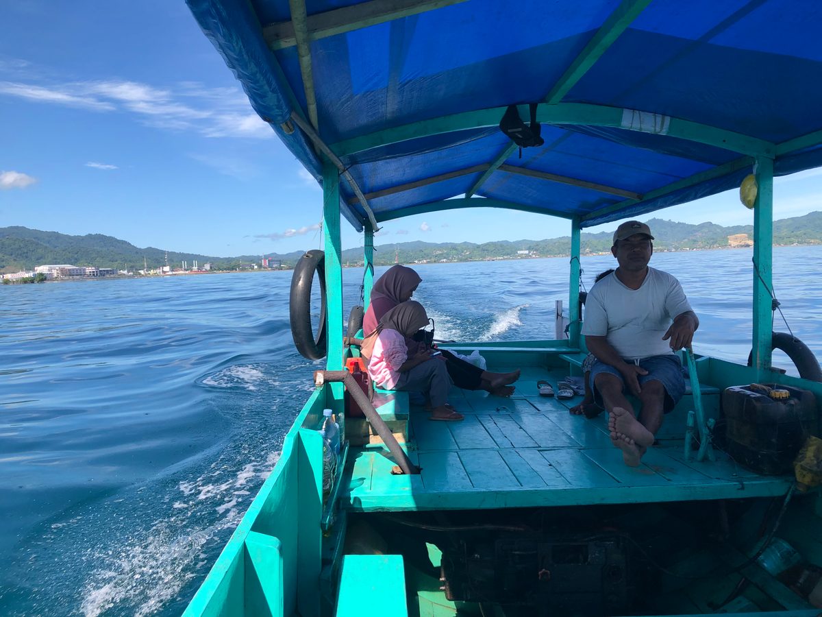 Indonesien: Die Inseln und Korallenriffs direkt vor Mamudju. Unbedingt einen Ausflug wert!