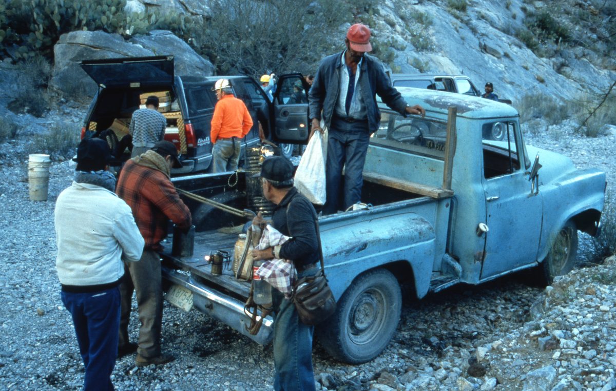 Mexiko: Nach der Untertage Tour mit den Kollegen an der Mine Ojuela. Hier wird man immer besonders freundlic