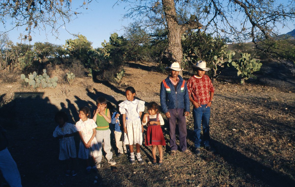 Mexiko: Die Familie des Farmers in Moctezuma, er hat uns jedes Mal sehr freundlich zu den Fundstellen beglei