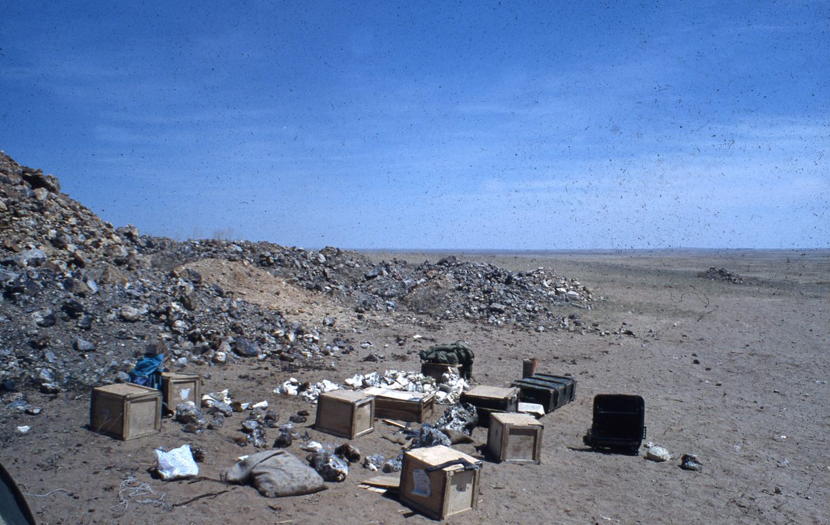 Mongolei: Khar Airak. Wir werden von der russisch-mongolischen Betreiberfirma sehr herzlich aufgenommen…dürfen