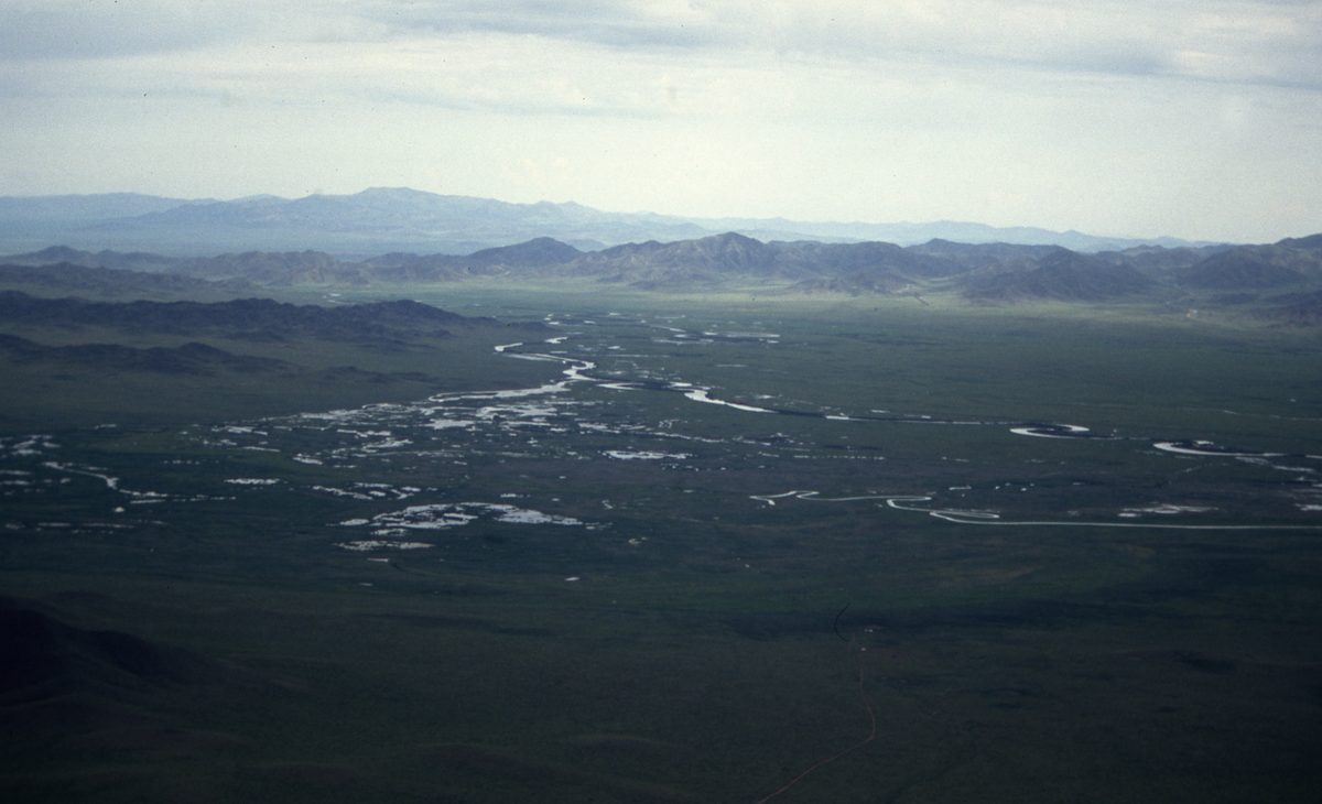 Mongolei: Helikoptertour in den nördlichen Hinti-Aimak. Hier wollten uns die Mongolen ein Diamantvorkommen zei