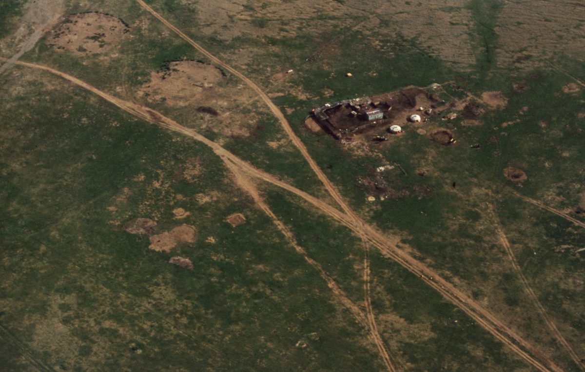 Mongolei: Helikoptertour in den nördlichen Hinti-Aimak. Hier wollten uns die Mongolen ein Diamantvorkommen zei